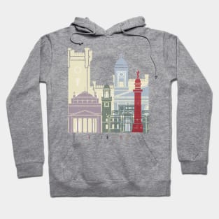 Trieste skyline poster Hoodie